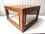 antiek VITRINEKASTJE bakkersvitrine bijzettafel sidetable 19, Eikenhout, Zo goed als nieuw, Minder dan 100 cm, Met klep(pen)