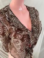 Bolero top met Paisley patroon - maat 38 - M&S Mode, Kleding | Dames, Tops, Maat 38/40 (M), Bruin, Nieuw, Ophalen of Verzenden