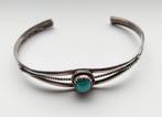 Armband Navajo met turquoise edelsteen, Sieraden, Tassen en Uiterlijk, Armbanden, Ophalen of Verzenden, Zo goed als nieuw, Zilver