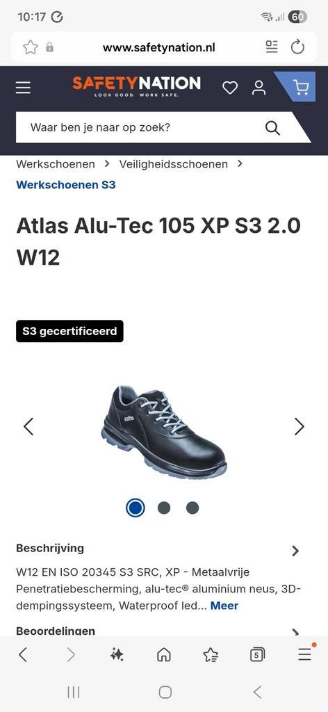 Atlas werkschoenen, Doe-het-zelf en Verbouw, Veiligheidskleding, Ophalen of Verzenden