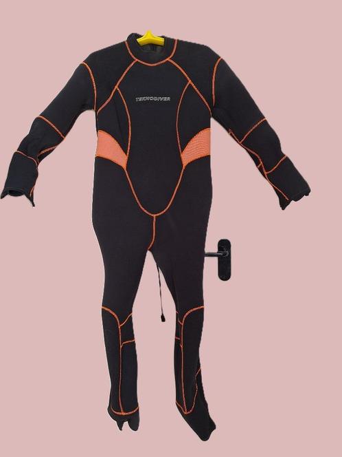 Duikpak dames - Oranje/zwart - maat 46-48-50, Watersport en Boten, Duiken, Gebruikt, Duikpak, Ophalen