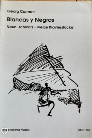 Piano blancas y negras georg corman negen zwarte-witte beschikbaar voor biedingen