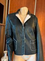 GERRY WEBER jas maat m SKAI LEER origineel ZGAN, Maat 38/40 (M), G, Zwart, G