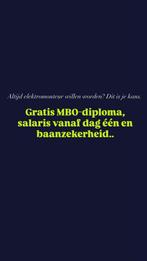 Gratis 3/4 MBO elektro diploma + baangarantie! (Landelijk), 33 - 40 uur, Overige vormen