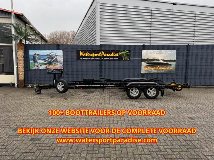Diverse boottrailers op voorraad! STALLINGSTRAILERS|GEREMD|, Watersport en Boten, Boottrailers, Gebruikt, Overige typen, Verstelbare verlichting