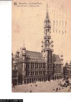 Ansichtkaart	Brussel	Grote Markt	Stadhuis, Verzamelen, Verzenden, 1920 tot 1940, Gelopen, Brussel (Gewest)