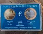 1 euro +1/2 euro munten (Rembrandt jubileum jaar), Postzegels en Munten, Munten | Europa | Euromunten, Ophalen of Verzenden, Setje