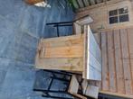 Steigerhouten Tafel, Ophalen, Gebruikt, Rechthoekig, Hout