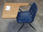 Schoolstoel met Werkblad, vintage, nog 2 stuks op voorraad, Ophalen, Gebruikt, Stoel(en)