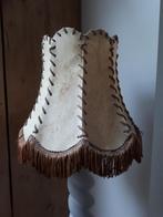 LAMPEKAP met franje VINTAGE HOOGTE 25 CM, Huis en Inrichting, Lampen | Lampenkappen, Ophalen of Verzenden, Zo goed als nieuw, Rond