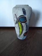 Oud vintage vaasje met geëmailleerde stukken, Ophalen of Verzenden