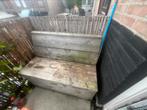 steigerhouten bankje met klep, Tuin en Terras, Ophalen, Gebruikt, Hout