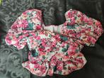 Bloemen Crop Top - Maat XL of 44, Maat 46/48 (XL) of groter, Ophalen of Verzenden, Zo goed als nieuw, Korte mouw
