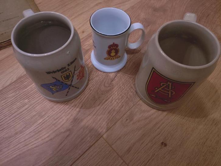 Duitse Leger Bierpullen - Set van 3, Verzamelen, Biermerken, Gebruikt, Pul(len), Overige merken, Ophalen of Verzenden