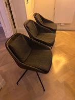 Set van 3 grijze kuipstoelen Goossens, Huis en Inrichting, Ophalen, Gebruikt, Drie, Metaal