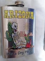 Stoere zilverkleurige drankflacon -, Ophalen of Verzenden, Zo goed als nieuw, Zilver, Overige materialen