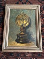 Schilderij olielamp, Ophalen