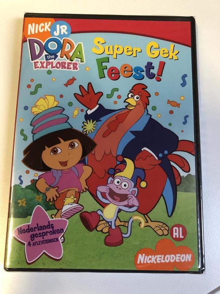 DORA Super Gek Feest, nieuwe, originele DVD, gesealed!, Cd's en Dvd's, Dvd's | Kinderen en Jeugd, Nieuw in verpakking, Tv fictie