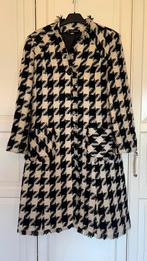 Wollen pied de pull jas zwart creme, Ophalen of Verzenden, Zo goed als nieuw, Maat 38/40 (M), Zwart