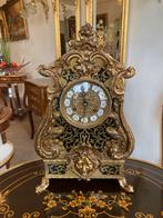 Boulle zwart ingelegd met echappement uurwerk 48 cm hoog, Antiek en Kunst, Antiek | Klokken, Ophalen