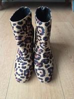 Tijgerprint korte laarsjes maat 38, Bruin, Lage of Enkellaarzen, Ophalen of Verzenden, Gedragen