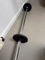 Decathlon Halterstang + 2x 2kg Gewichten, Sport en Fitness, Fitnessmaterialen, Ophalen, Gebruikt, Armen, Halterset