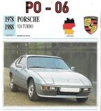 Po6 autokaart porsche 924 turbo ( 1978- 1988 ), Ophalen of Verzenden, Zo goed als nieuw, Auto's