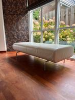 MONTEL bank wit leer. Ivm verhuizing te koop., Gebruikt, Overige maten, Minder dan 75 cm, Leer