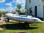 Grand rib met trailer  en 5 pk suzuki motor, Watersport en Boten, Gebruikt, Ophalen of Verzenden, Minder dan 70 pk, 3 tot 6 meter