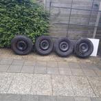 set winterbanden op velg 185/60 R15, Auto-onderdelen, 15 inch, Banden en Velgen, Gebruikt, Personenwagen