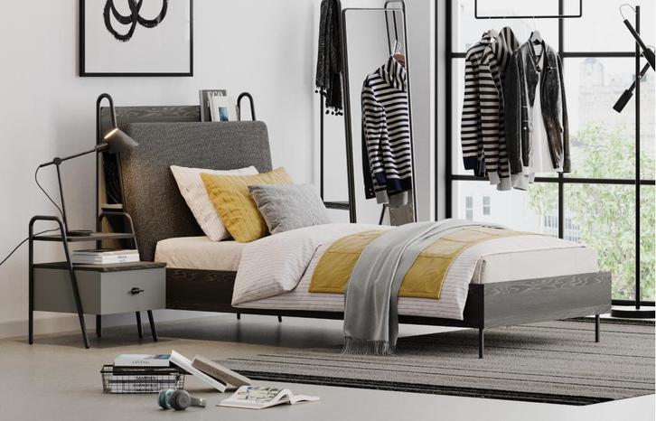 Arwen 1-persoonsbed - Zwart/antraciet, Kinderen en Baby's, Kinderkamer | Bedden