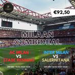 Kaarten Milaan combideal (AC Milan en Inter Milan), Tickets en Kaartjes, Sport | Voetbal, Februari, Losse kaart