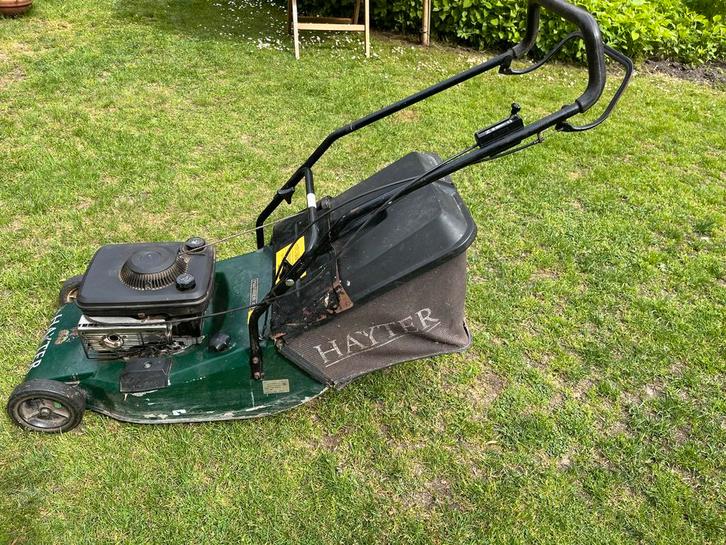 Hayter Engelse Gazonmaaier met Wals, Tuin en Terras, Grasmaaiers, Gebruikt, Benzine-grasmaaier, 40 t/m 49 cm, Cirkelmaaier, Opvangzak