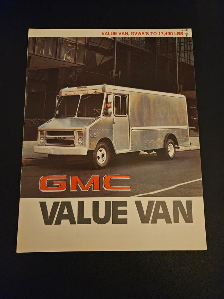 Brochure GMC Value Van 1977 USA, Boeken, Auto's | Folders en Tijdschriften, Zo goed als nieuw, Overige merken, Ophalen of Verzenden
