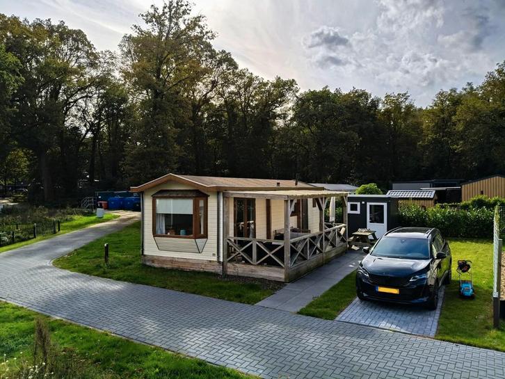 Chalet met vaste plaats Zwolle, Caravans en Kamperen, Stacaravans, Ophalen of Verzenden