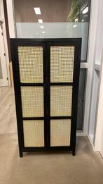 Zwarte rotan kast, Huis en Inrichting, Ophalen, Gebruikt, 25 tot 50 cm, 50 tot 100 cm