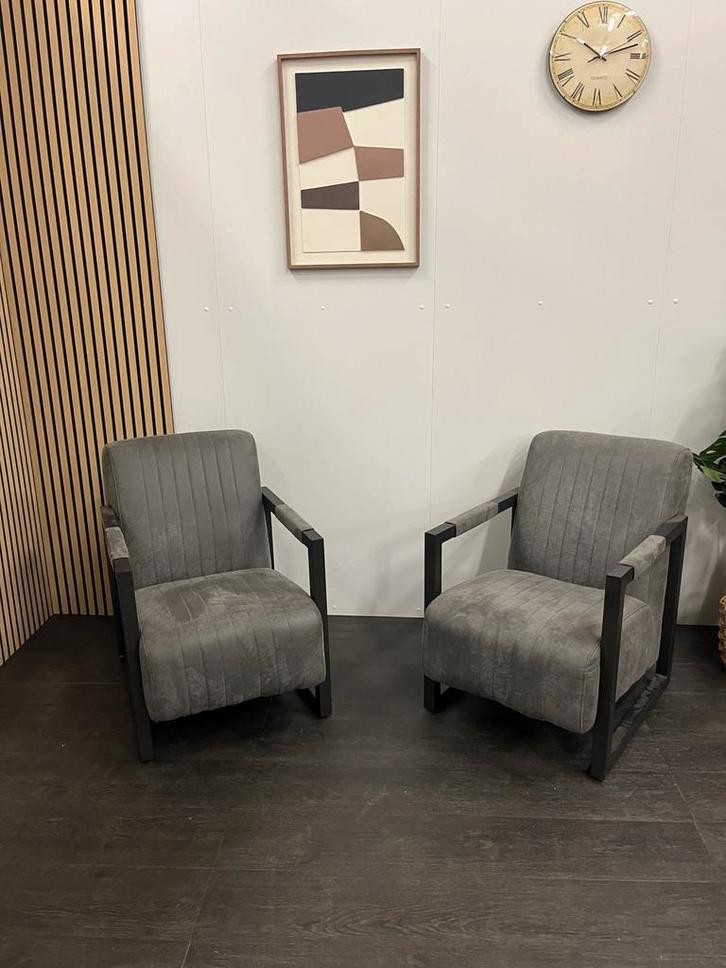 Fauteuil grijs, Huis en Inrichting, Fauteuils, Nieuw, Ophalen