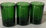 3 Groene shotglaasjes van Jägermeister.. Hoogte 6,5 cm., Ophalen of Verzenden, Zo goed als nieuw, Overige typen