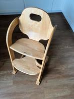 Tiamo Meegroeistoel - Blank Teakhout - Prima Staat, Ophalen, Zo goed als nieuw, Meegroeistoel