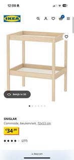 IKEA SNIGLAR commode verschoontafel, Kinderen en Baby's, Kinderkamer | Commodes en Kasten, Minder dan 75 cm, 50 tot 70 cm, Zo goed als nieuw