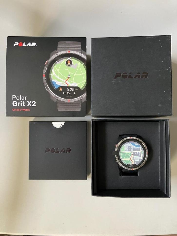 Polar Grit X2 - Night Black - Nieuw!, Sieraden, Tassen en Uiterlijk, Sporthorloges, Nieuw, Android, Zwart, Ophalen of Verzenden