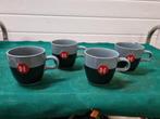 douwe egberts mokken grijs vier stuks, Antiek en Kunst, Antiek | Servies los, Ophalen of Verzenden