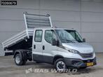 Iveco Daily 35C21 3 zijdige Kipper Dubbel Cabine 210PK 3.0L, Auto's, Automaat, Stof, Euro 6, 4 cilinders
