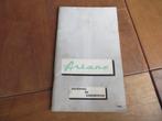 NL instructieboek Simca Ariane 1961, Ophalen of Verzenden