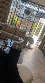 Zwarte inbetween gordijnen, Huis en Inrichting, Stoffering | Gordijnen en Lamellen, Ophalen of Verzenden, Zo goed als nieuw, 150 tot 200 cm