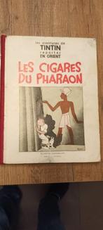 tintin Les Sigares Du Pharaon  1934, Gelezen, Eén stripboek, Ophalen of Verzenden, Hergé