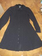 H&M polkadot jurk met knoppen maat M, Maat 38/40 (M), H&M, Zwart, Ophalen of Verzenden