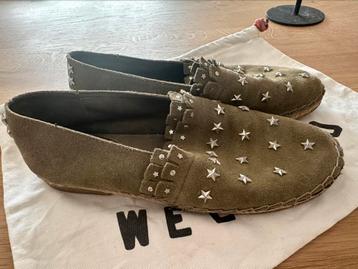 Maison Scotch & Soda espadrilles studs franjes groen 38 beschikbaar voor biedingen
