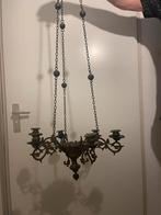 Antieke bronzen Kaarsenkroon, Ophalen of Verzenden, Gebruikt, Metaal