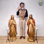 2 grote antieke heilige hart jezus beelden (gerard linssen), Antiek en Kunst, Ophalen of Verzenden